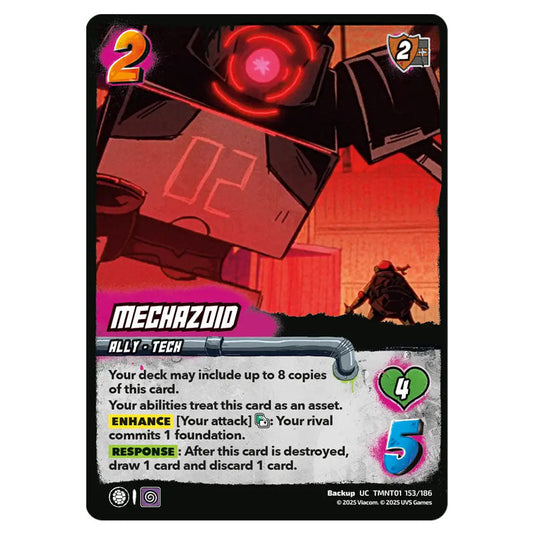 Mechazoid card from the Teenage Mutant Ninja Turtles set 