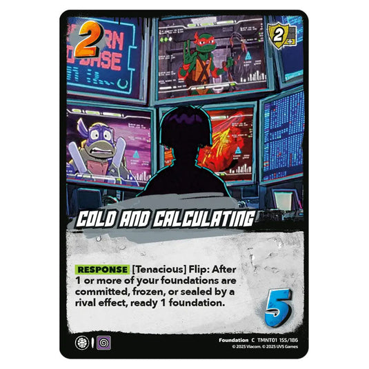 Cold and Calculating card from the Teenage Mutant Ninja Turtles set 