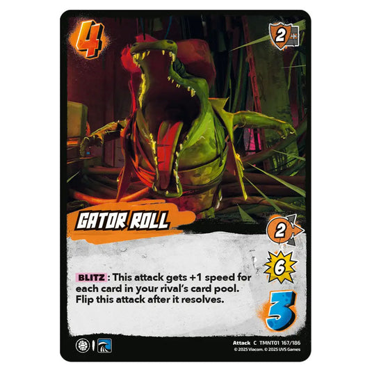 Gator Roll card from the Teenage Mutant Ninja Turtles set 