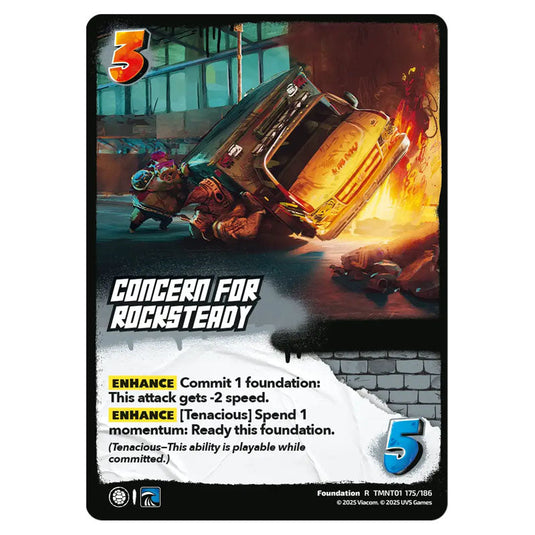 Concern for Rocksteady card from the Teenage Mutant Ninja Turtles set 