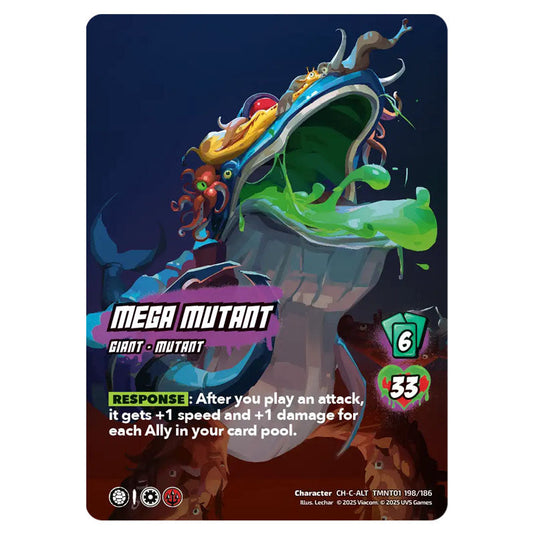 Mega Mutant card from the Teenage Mutant Ninja Turtles set 
