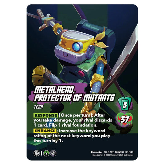 Metalhead, Protector of Mutants card from the Teenage Mutant Ninja Turtles set 