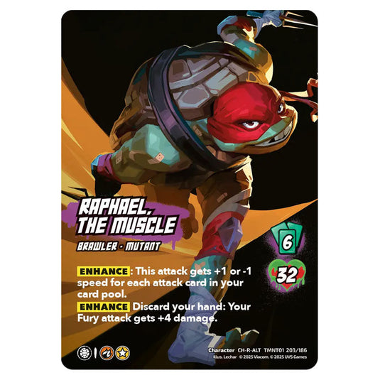 Raphael, The Muscle card from the Teenage Mutant Ninja Turtles set 