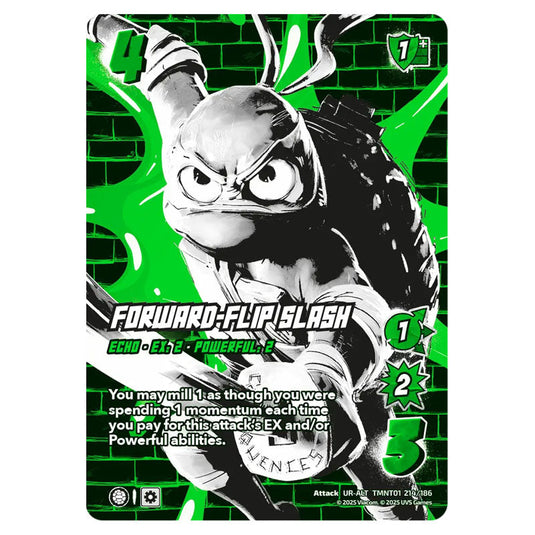 Forward-Flip Slash card from the Teenage Mutant Ninja Turtles set 