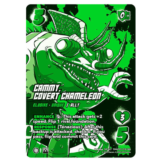 Cammy, Covert Chameleon card from the Teenage Mutant Ninja Turtles set 