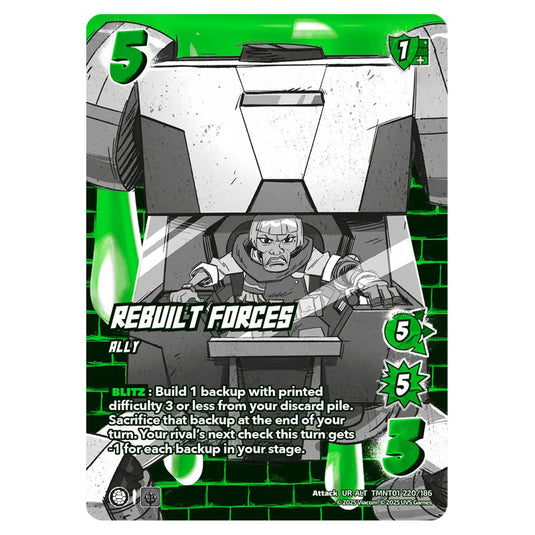 Rebuilt Forces card from the Teenage Mutant Ninja Turtles set 