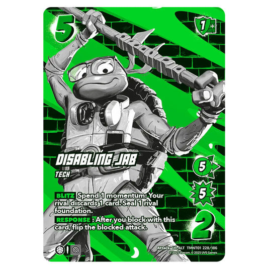 Disabling Jab card from the Teenage Mutant Ninja Turtles set 