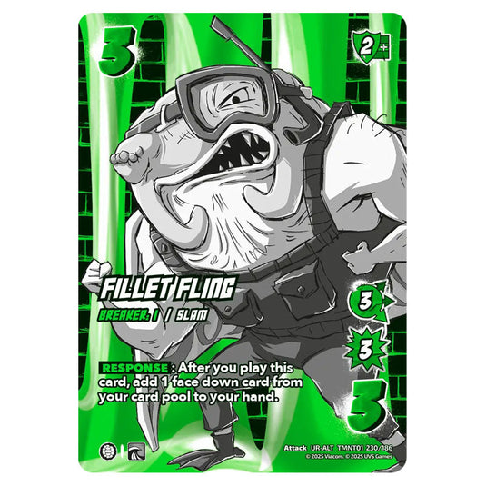 Fillet Fling card from the Teenage Mutant Ninja Turtles set 