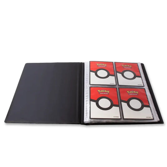Ultra Pro - Pokemon - Scarlet & Violet - Stellar Crown - 4 Pocket Portfolio open interior with card