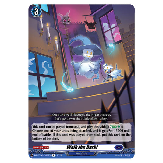 Walk the Dark! DZ-BT03/068EN card from the Cardfight!! Vanguard set Dimensional Transcendence