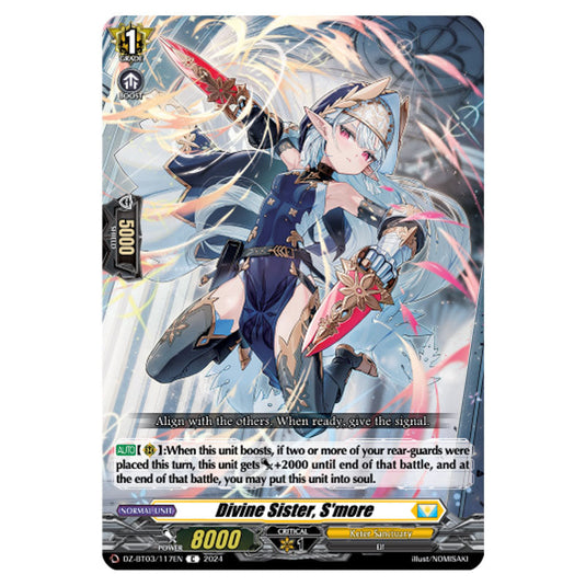 Divine Sister, S'more DZ-BT03/117EN card from the Cardfight!! Vanguard set Dimensional Transcendence