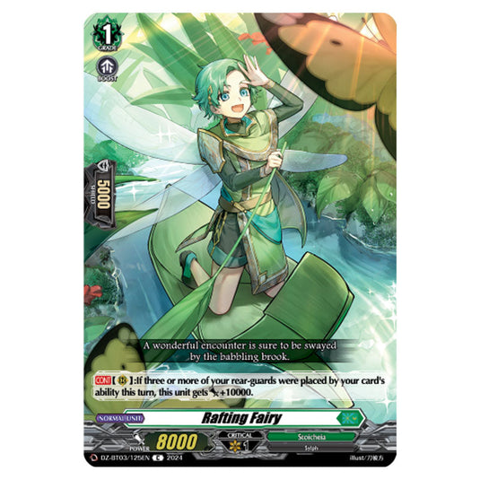 Rafting Fairy DZ-BT03/125EN card from the Cardfight!! Vanguard set Dimensional Transcendence