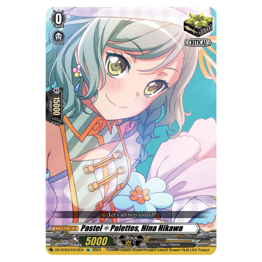 Pastel*Palettes, Hina Hikawa DZ-BT03/EX12EN card from the Cardfight!! Vanguard set Dimensional Transcendence