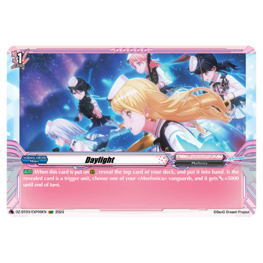 Daylight DZ-BT03/EXP09EN card from the Cardfight!! Vanguard set Dimensional Transcendence