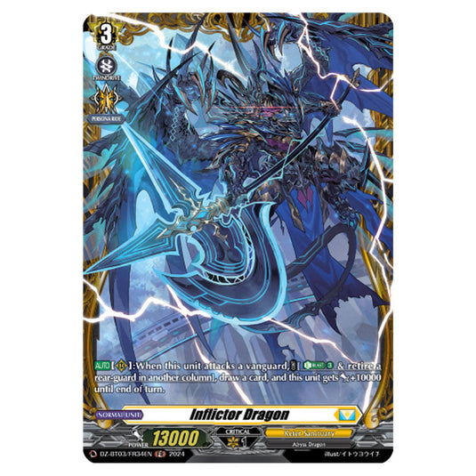 Inflictor Dragon DZ-BT03/FR34EN card from the Cardfight!! Vanguard set Dimensional Transcendence