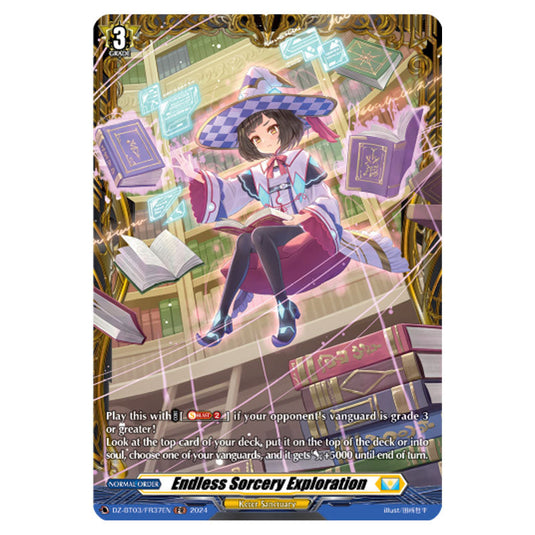 Endless Sorcery Exploration DZ-BT03/FR37EN card from the Cardfight!! Vanguard set Dimensional Transcendence