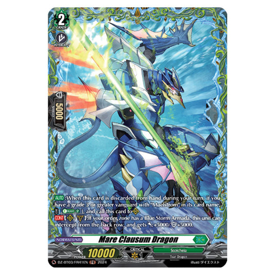 Mare Clausum Dragon DZ-BT03/FR41EN card from the Cardfight!! Vanguard set Dimensional Transcendence