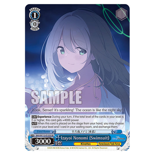 Character BAV/W112-E133S card from the Weiss Schwarz set Blue Archive