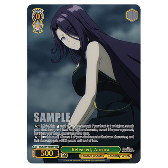 Character EIS/SX07-007SSP card from the Weiss Schwarz set The Eminence in Shadow