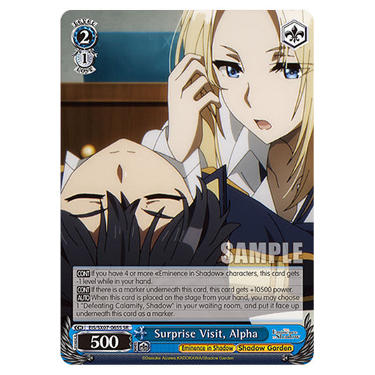 Character EIS/SX07-065S card from the Weiss Schwarz set The Eminence in Shadow
