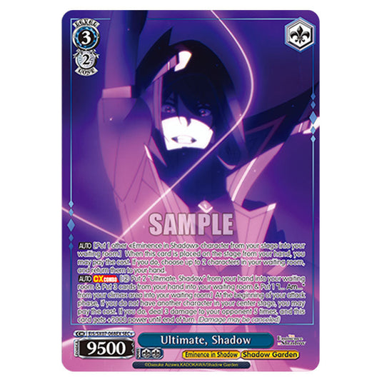 Character EIS/SX07-068EX card from the Weiss Schwarz set The Eminence in Shadow