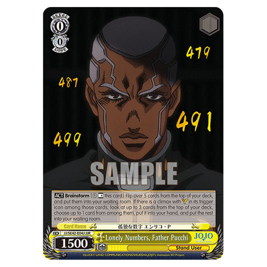 Character JJ/SE42-E04J card from the Weiss Schwarz set JoJo’s Bizarre Adventure: Stone Ocean