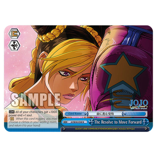 Climax JJ/SE42-E58 card from the Weiss Schwarz set JoJo’s Bizarre Adventure: Stone Ocean