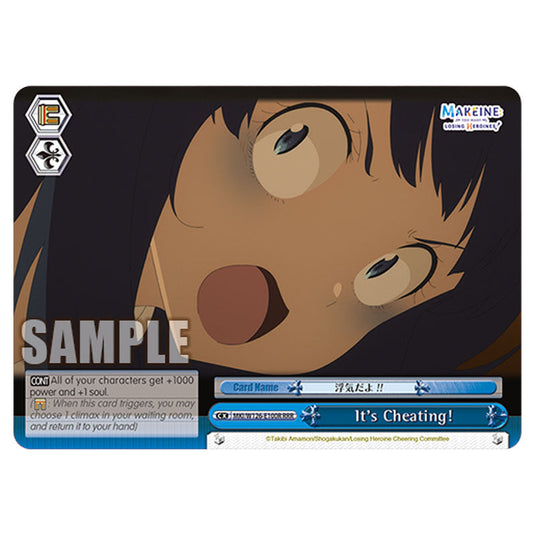 It's Cheating! MKI/W126-E100R card from the Weiss Schwarz set Makeine: Too Many Losing Heroines!