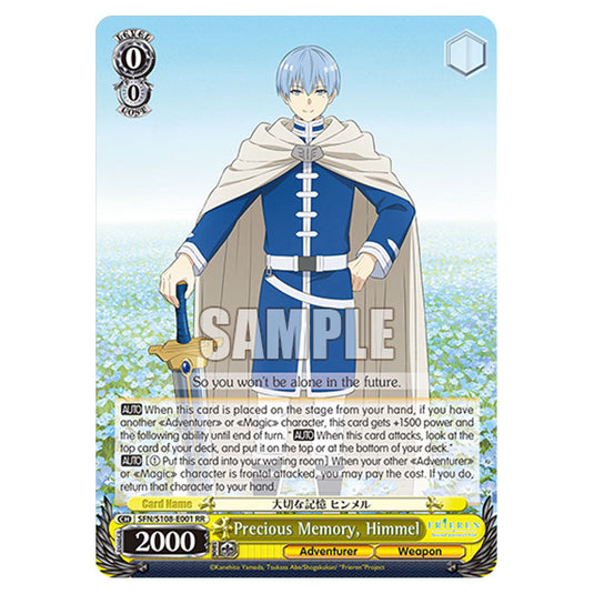 Character SFN/S108-E001 card from the Weiss Schwarz set Frieren Beyond Journey's End