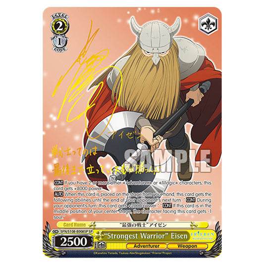 Character SFN/S108-E008SP card from the Weiss Schwarz set Frieren Beyond Journey's End