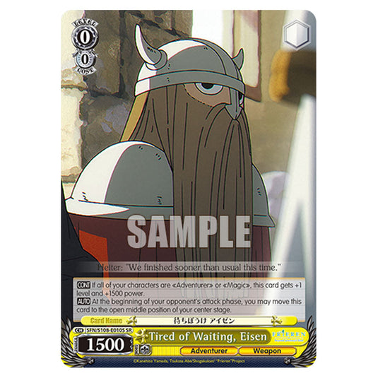 Character SFN/S108-E010S card from the Weiss Schwarz set Frieren Beyond Journey's End