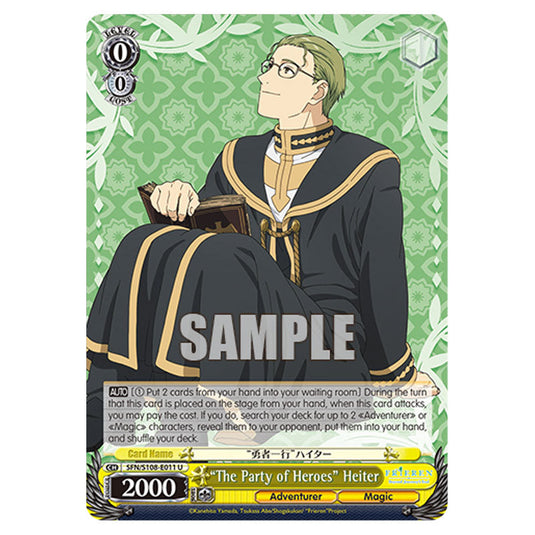 Character SFN/S108-E011 card from the Weiss Schwarz set Frieren Beyond Journey's End