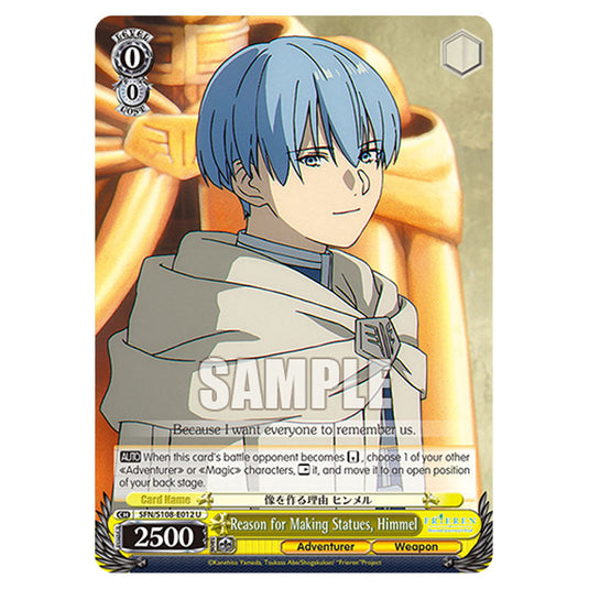 Character SFN/S108-E012 card from the Weiss Schwarz set Frieren Beyond Journey's End