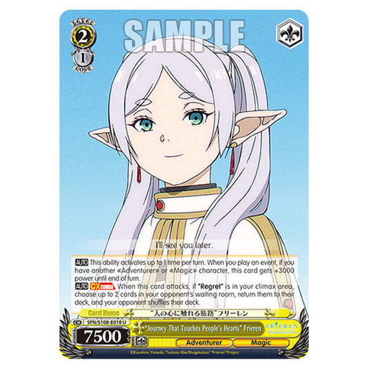 Character SFN/S108-E018 card from the Weiss Schwarz set Frieren Beyond Journey's End