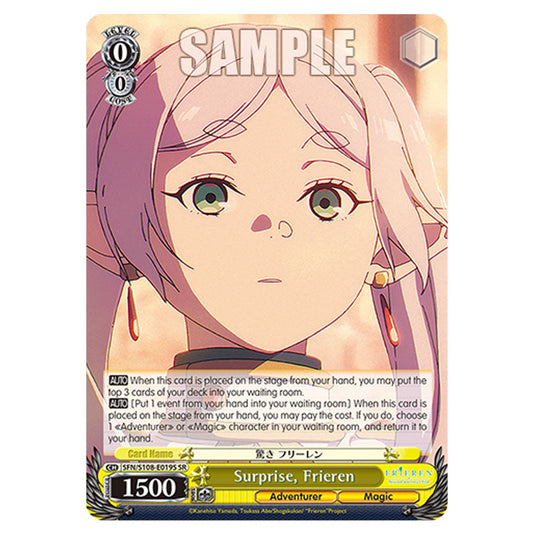 Character SFN/S108-E019S card from the Weiss Schwarz set Frieren Beyond Journey's End