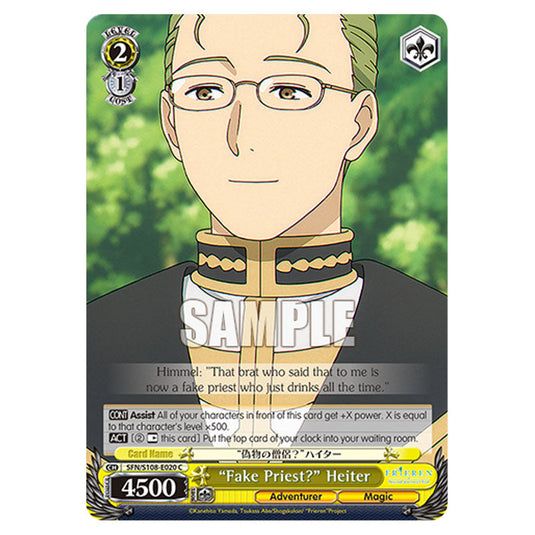 Character SFN/S108-E020 card from the Weiss Schwarz set Frieren Beyond Journey's End