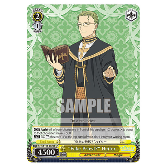 Character SFN/S108-E020S card from the Weiss Schwarz set Frieren Beyond Journey's End