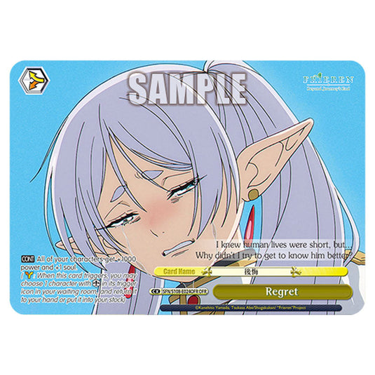 Climax SFN/S108-E024OFR card from the Weiss Schwarz set Frieren Beyond Journey's End