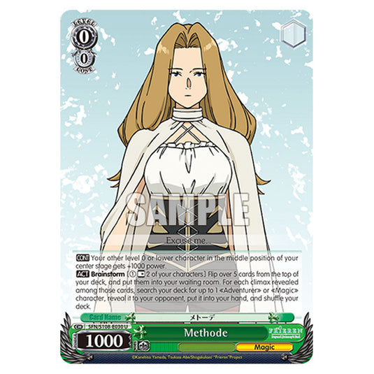 Character SFN/S108-E030 card from the Weiss Schwarz set Frieren Beyond Journey's End