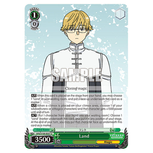 Character SFN/S108-E031 card from the Weiss Schwarz set Frieren Beyond Journey's End