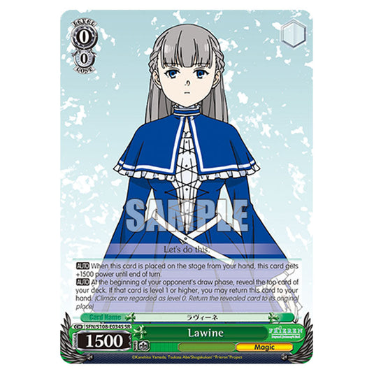 Character SFN/S108-E034S card from the Weiss Schwarz set Frieren Beyond Journey's End