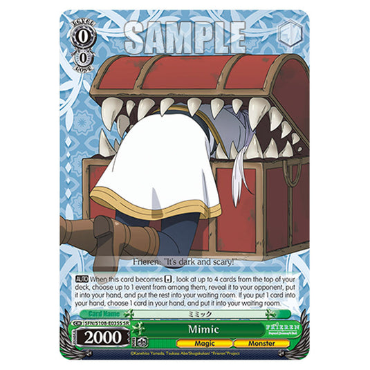 Character SFN/S108-E035S card from the Weiss Schwarz set Frieren Beyond Journey's End