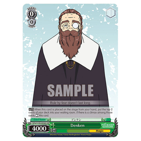 Character SFN/S108-E036S card from the Weiss Schwarz set Frieren Beyond Journey's End