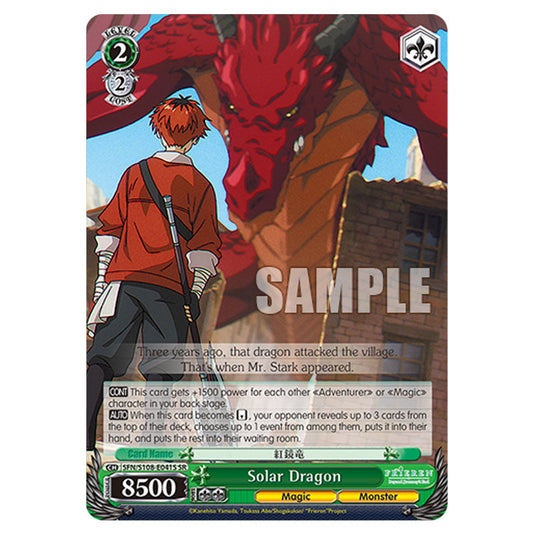 Character SFN/S108-E041S card from the Weiss Schwarz set Frieren Beyond Journey's End