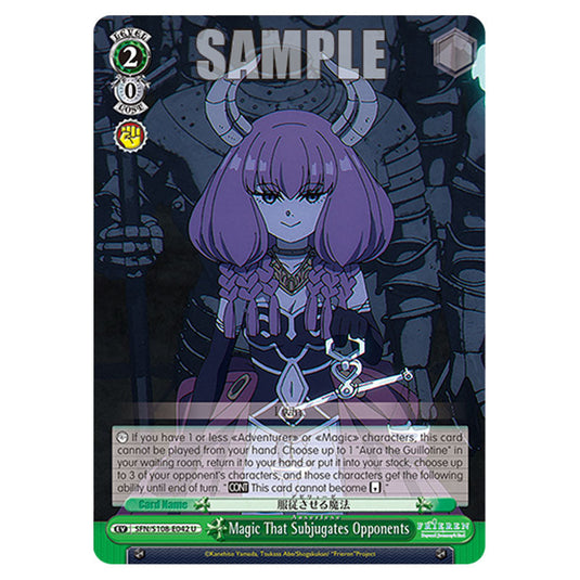 Event SFN/S108-E042 card from the Weiss Schwarz set Frieren Beyond Journey's End