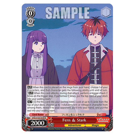 Character SFN/S108-E049 card from the Weiss Schwarz set Frieren Beyond Journey's End