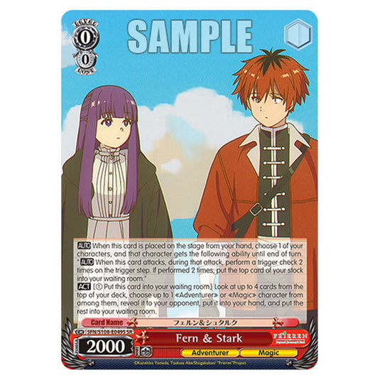 Character SFN/S108-E049S card from the Weiss Schwarz set Frieren Beyond Journey's End