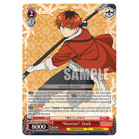 Character SFN/S108-E051S card from the Weiss Schwarz set Frieren Beyond Journey's End