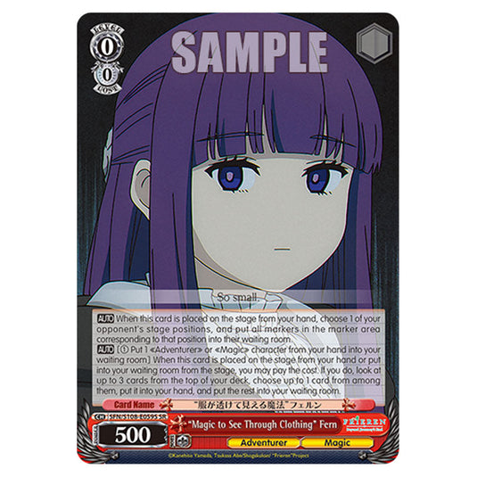 Character SFN/S108-E059S card from the Weiss Schwarz set Frieren Beyond Journey's End