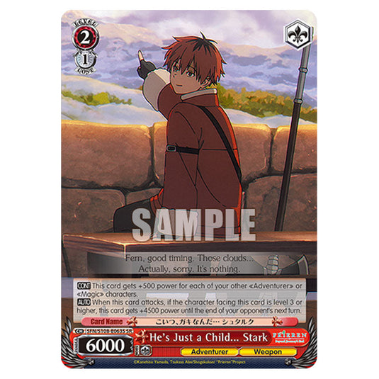 Character SFN/S108-E063S card from the Weiss Schwarz set Frieren Beyond Journey's End